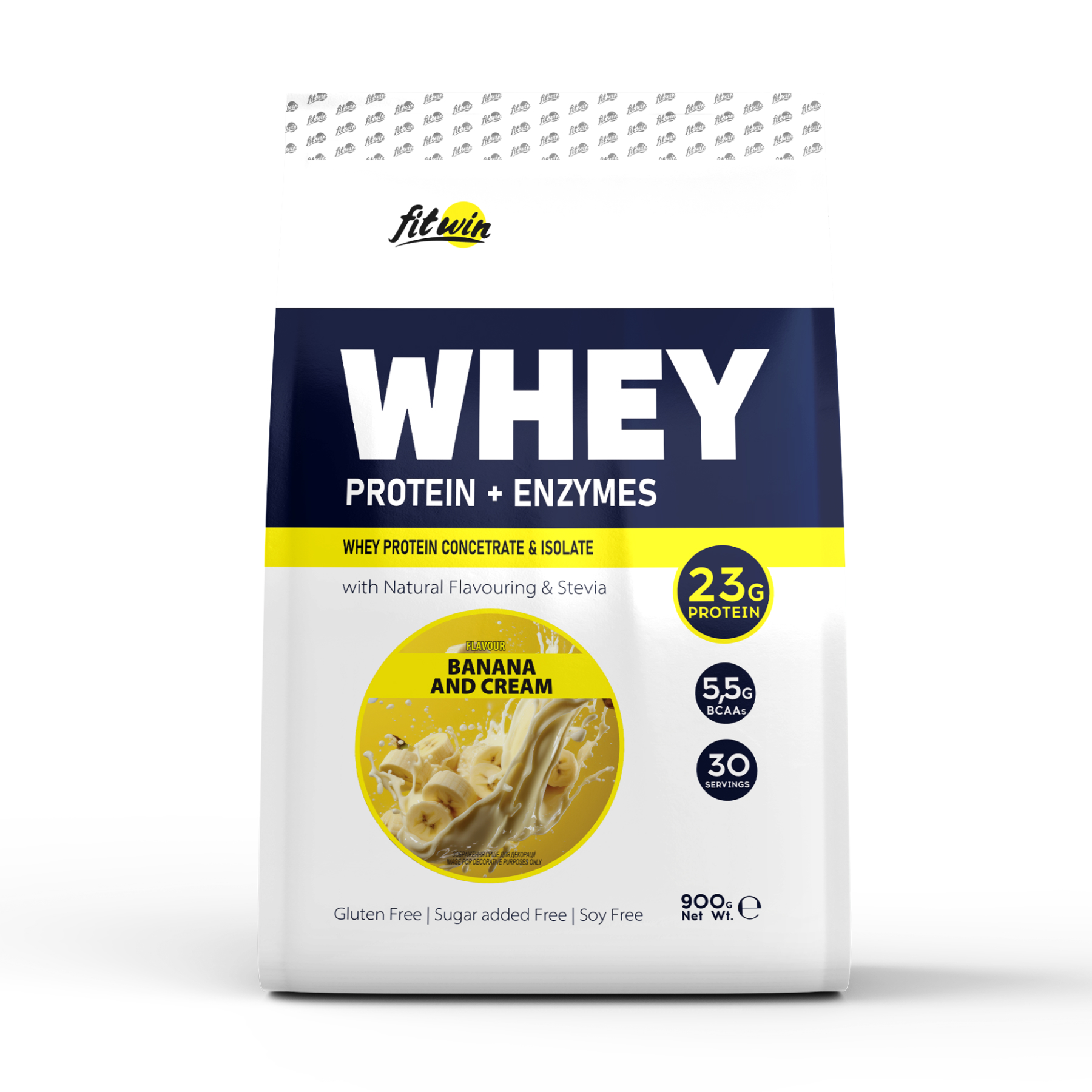 whey-900g-banana-and-cream-62211312024546_b90ddbec7d Whey - 900g Banana and Cream - Зображення 1