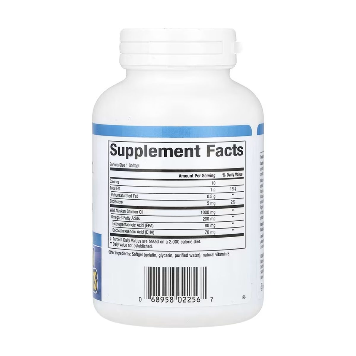 Wild Alaskan Salmon Oil 1000mg - 90 softgels - Зображення 2