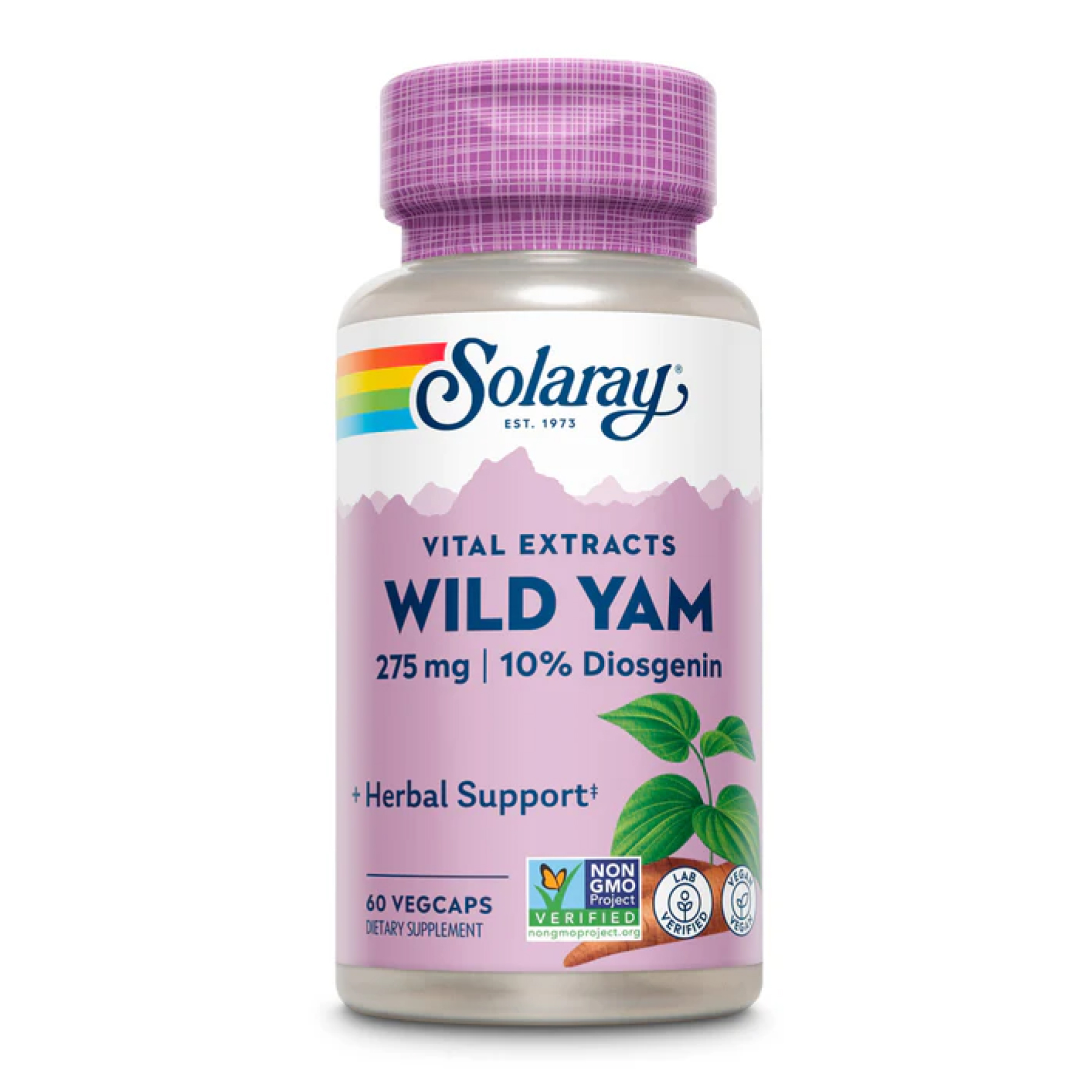 wild-yam-root-extract-275mg-60-vcaps-68461174949809_1f74f19c17 Wild Yam Root Extract 275mg - 60 vcaps - Зображення 1