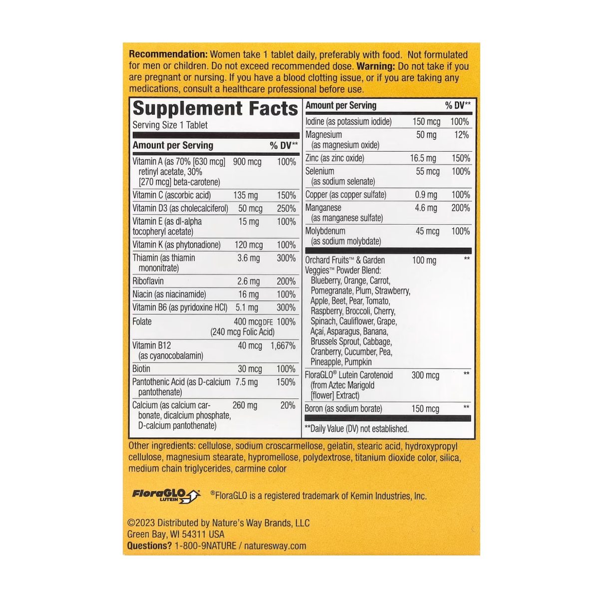 Women's 50+ Complete Multivitamin - 50 tabs - Зображення 2