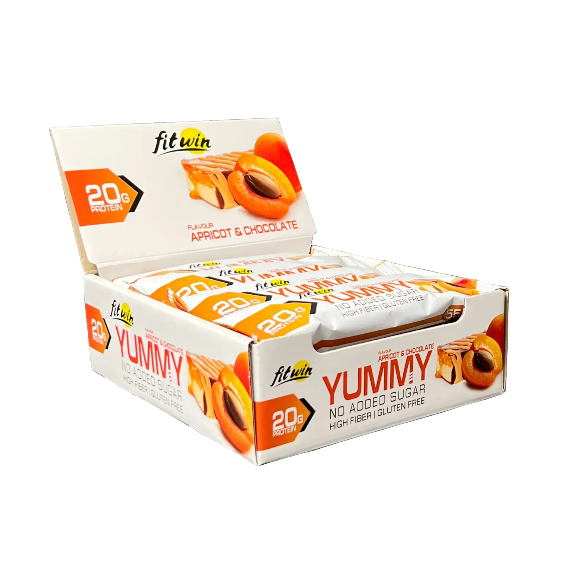 yummy-12x55g-apricot-chocolate-27770146693485_f22213074d YummY - 12x55g Apricot Chocolate - Зображення 1