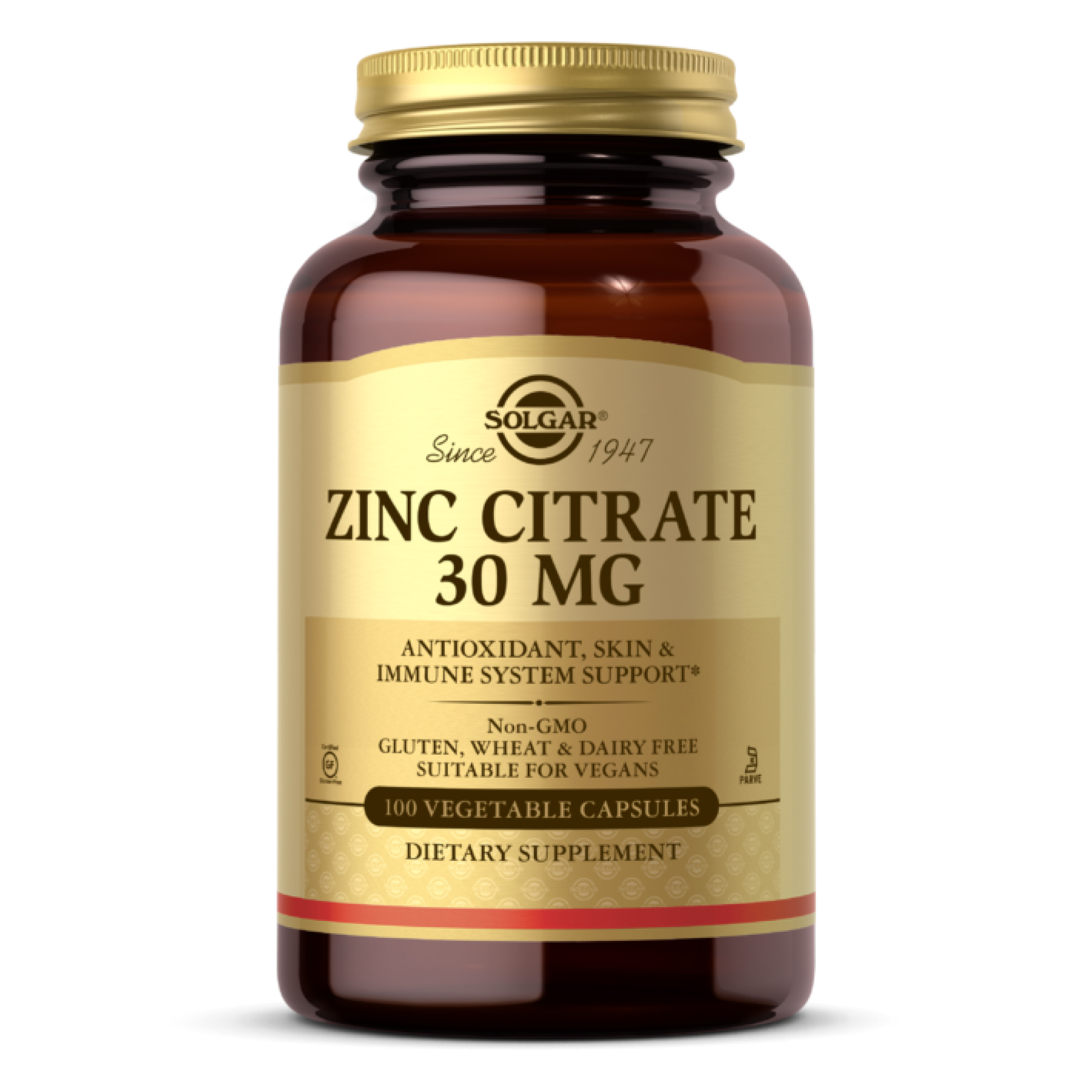 zinc-citrate-30-mg-vegetable-capsules-100-50922161738582_6b4228ea8d Zinc Citrate 30mg - 100 vcaps - Зображення 1