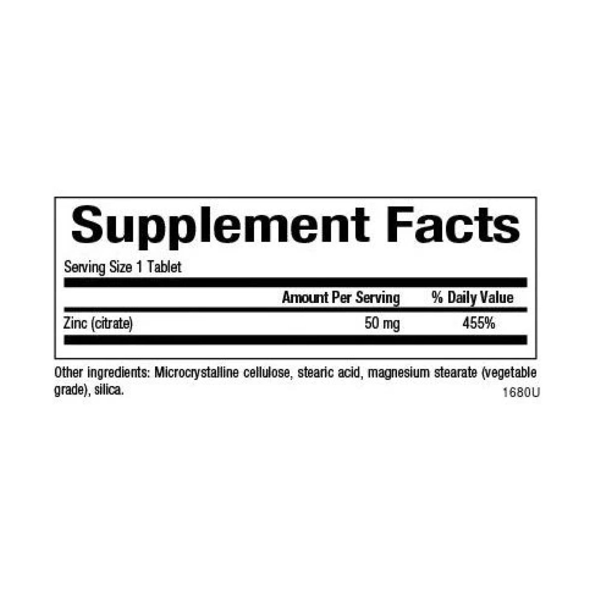 Zinc Citrate 50mg - 90 tabs - Зображення 2