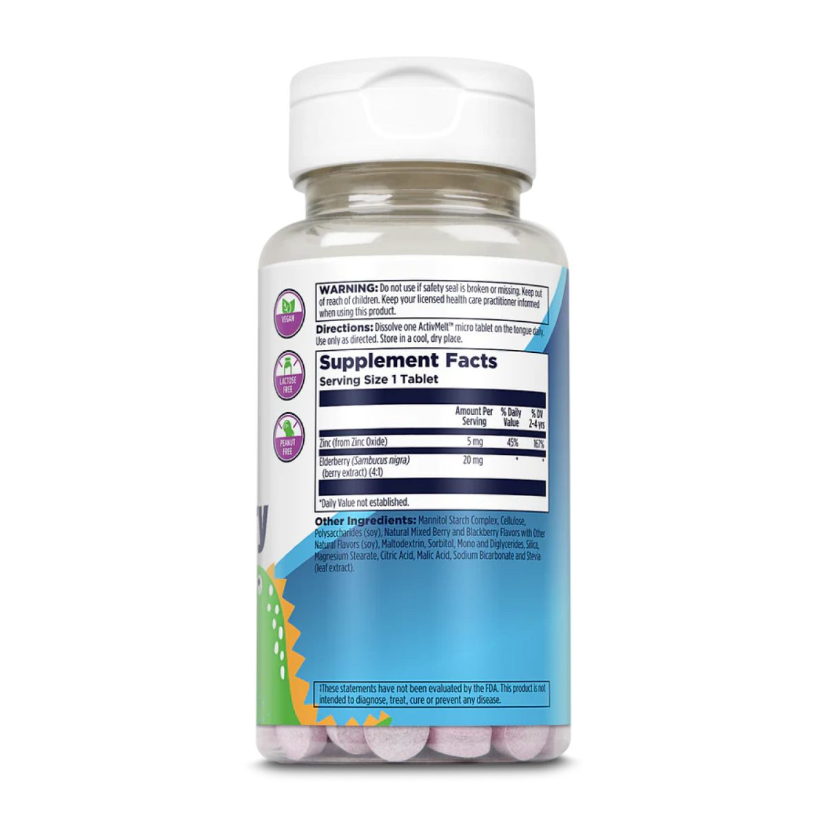 Zinc Elderberry 5mg - 90 tabs Berry - Зображення 2