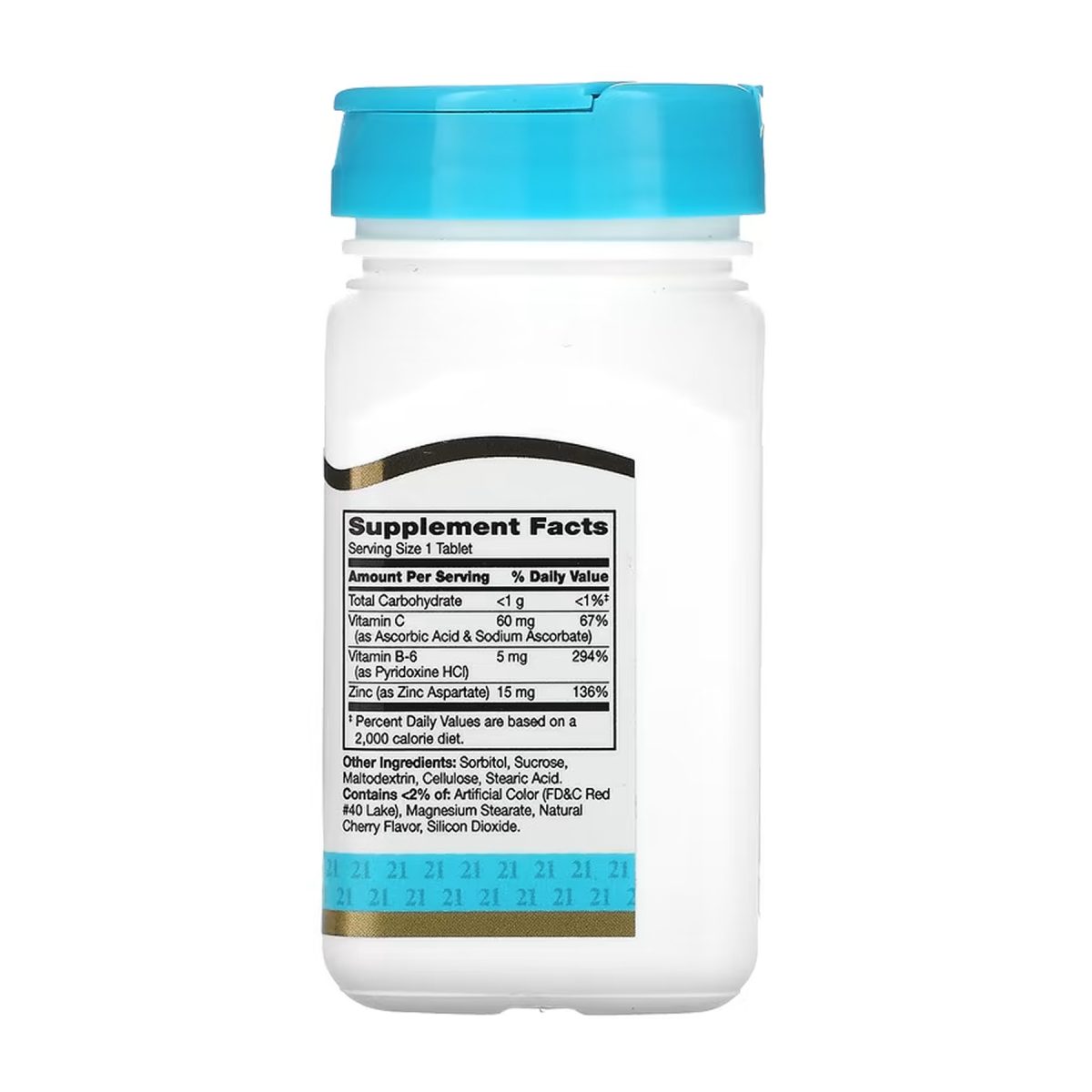 Zinc Plus Vitamins C & B-6 - 90 tabs Cherry - Зображення 2