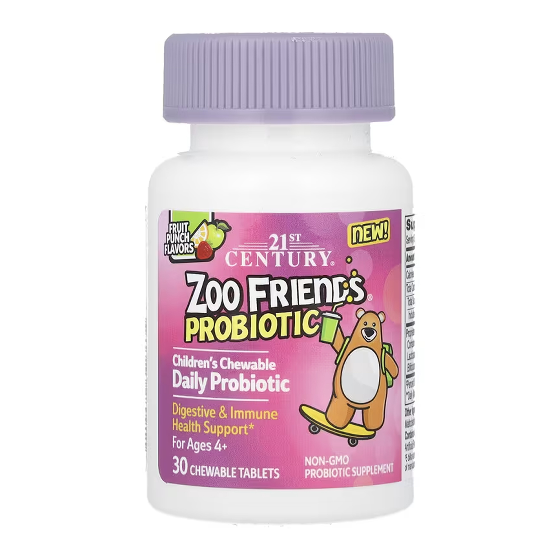 zoo-friends-probiotic-30-chewable-tabs-31736540342997_86ec62bc16 Zoo Friends Probiotic - 30 chewable tabs - Зображення 1